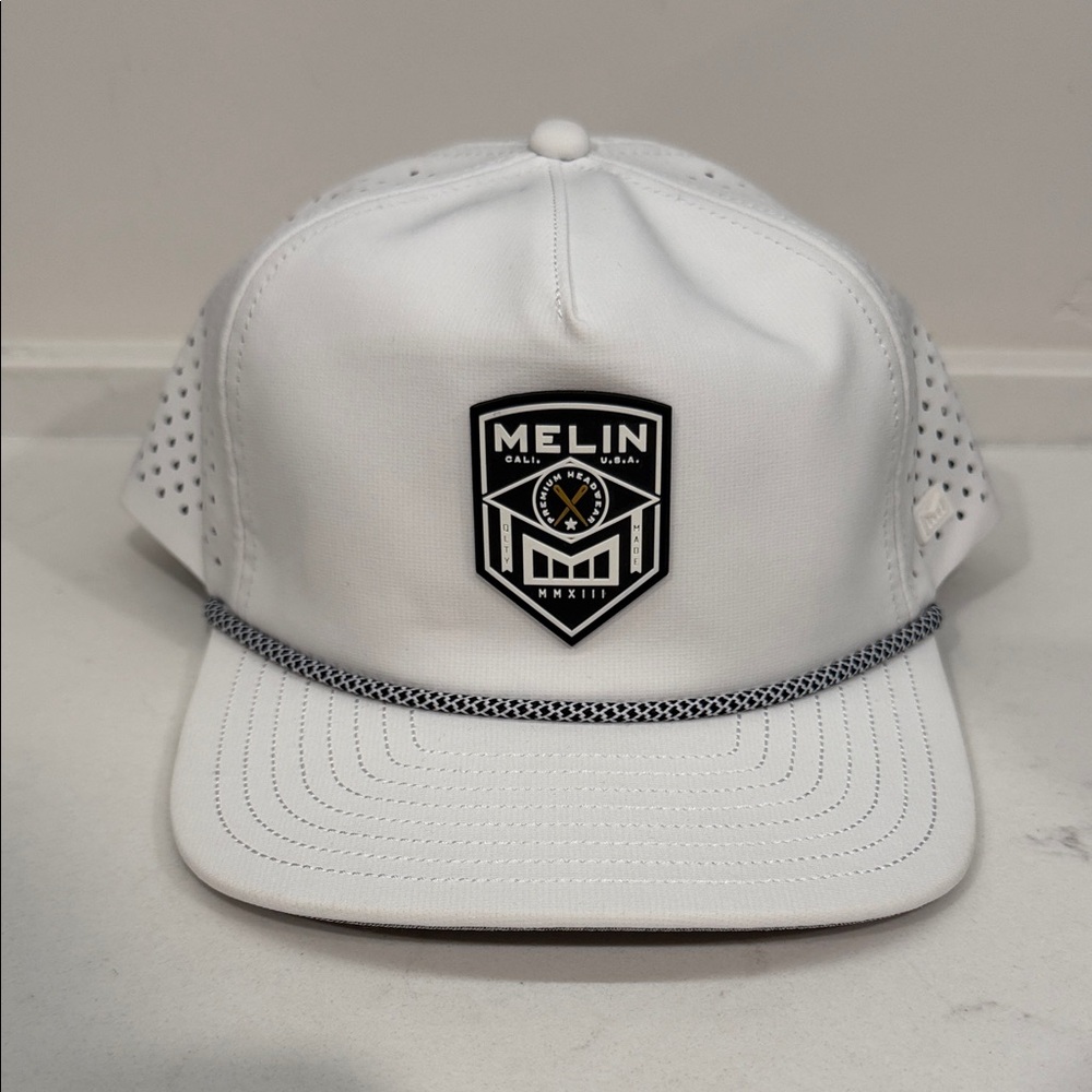 Melin White Perforated Men's Hat
